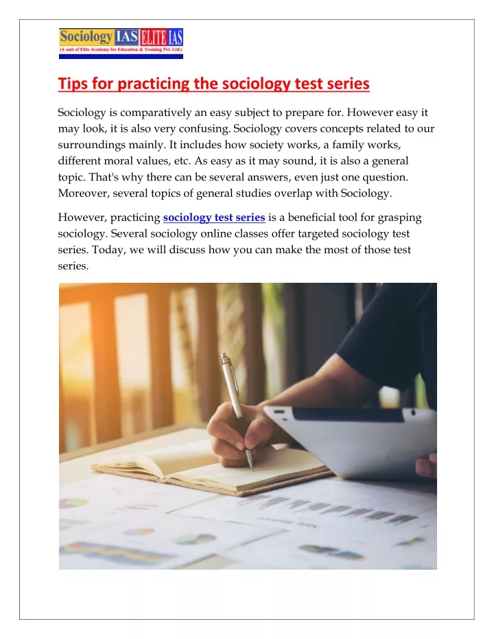tips for practicing the sociology test series