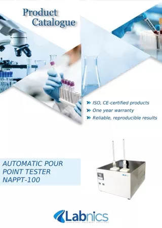 automatic pour point tester nappt 100