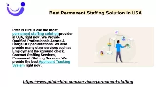 best permanent staffing solution in usa
