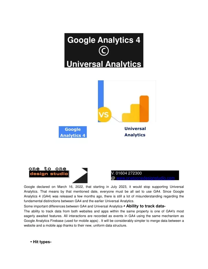 google analytics 4 universal analytics