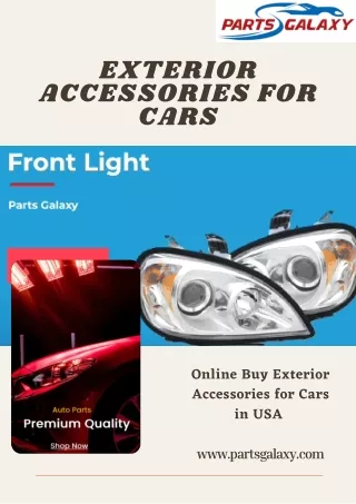 Online Buy Exterior Accessories for Cars  in USA  Parts Galaxy