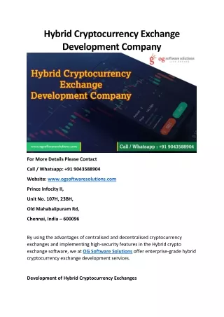 hybrid cryptocurrency exchange development company