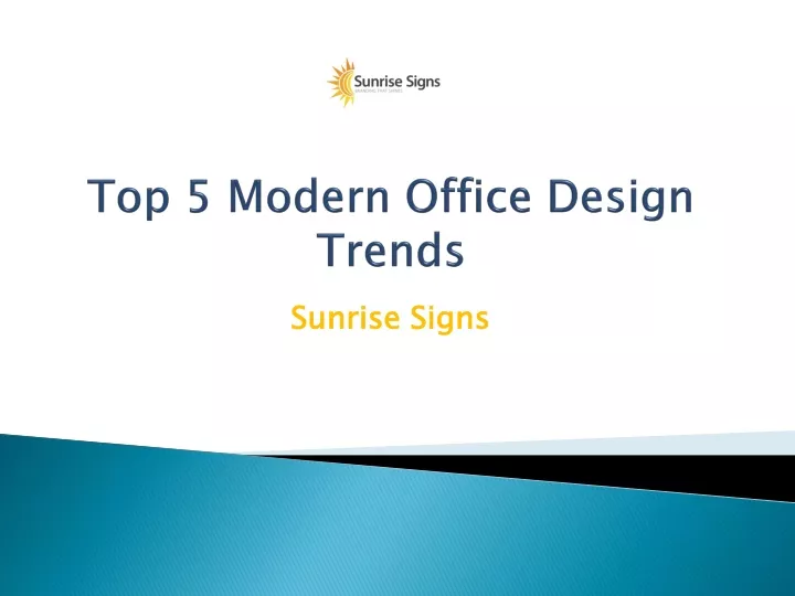 top 5 modern office design trends