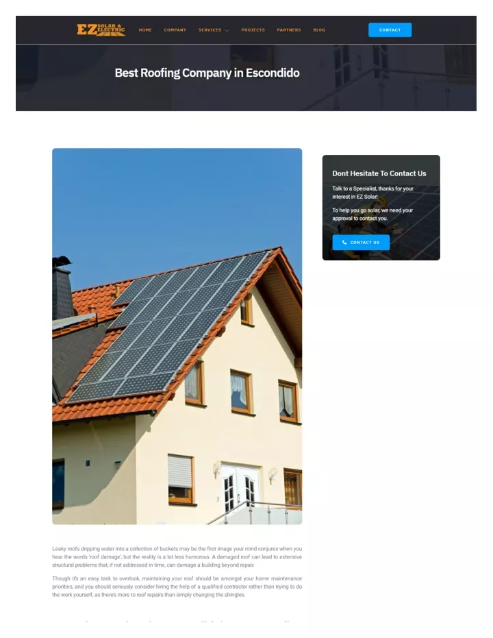 PPT Best Roofing Company in Escondido PowerPoint Presentation, free download ID11852554