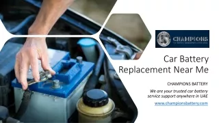 Car Battery Replacement Near Me_
