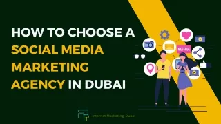 How to choose a social media marketing agency in dubai