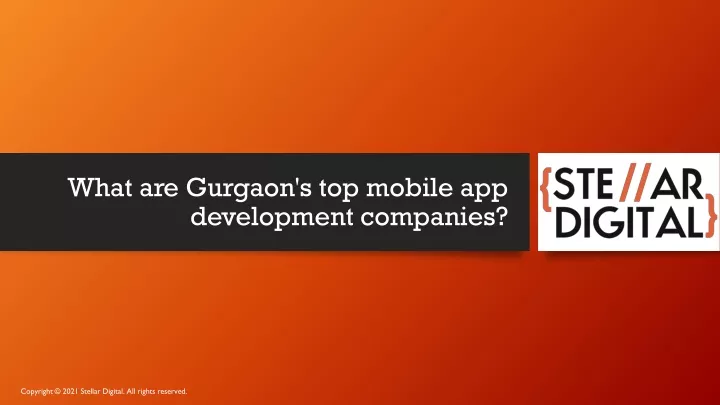 what are gurgaon s top mobile app development companies