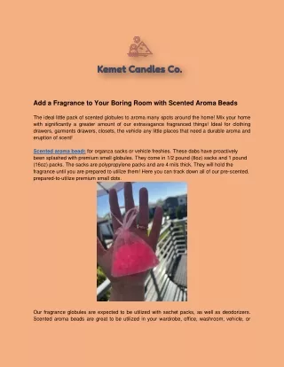 Add a Fragrance to Your Boring Room with Scented Aroma Beads