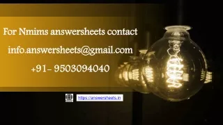 for nmims answersheets contact info