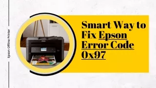 Epson Error Code 0x97 | Solve Epson Error