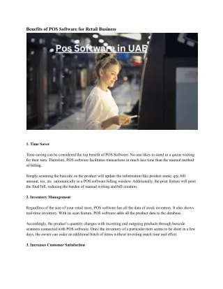 benefits of pos software for retail business