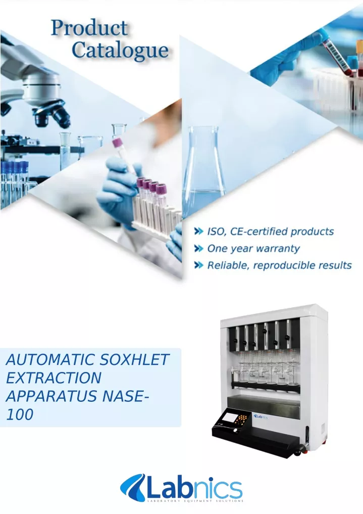 automatic soxhlet extraction apparatus nase 100