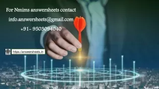 for nmims answersheets contact info