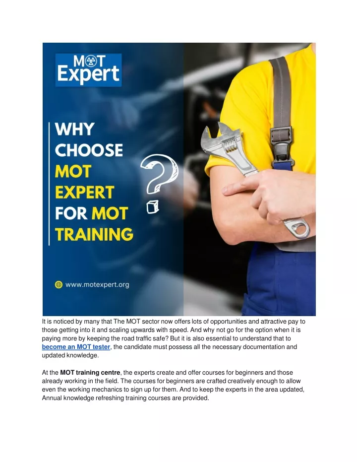 it is noticed by many that the mot sector