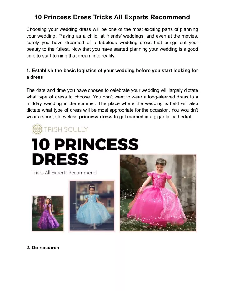 10 princess dress tricks all experts recommend