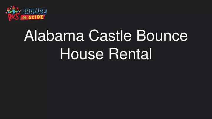 alabama castle bounce house rental