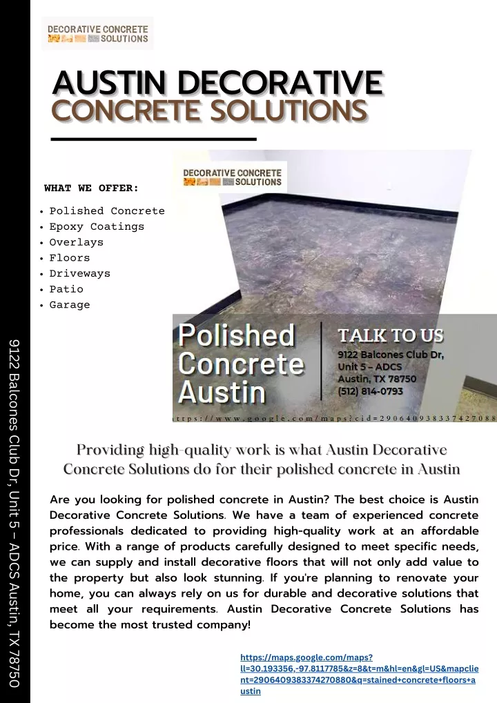 austin decorative concrete solutions