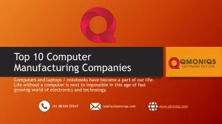 Top 10 Computer Manufacturing Companies