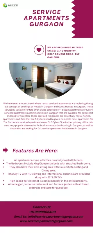 Service Apartments Gurgaon