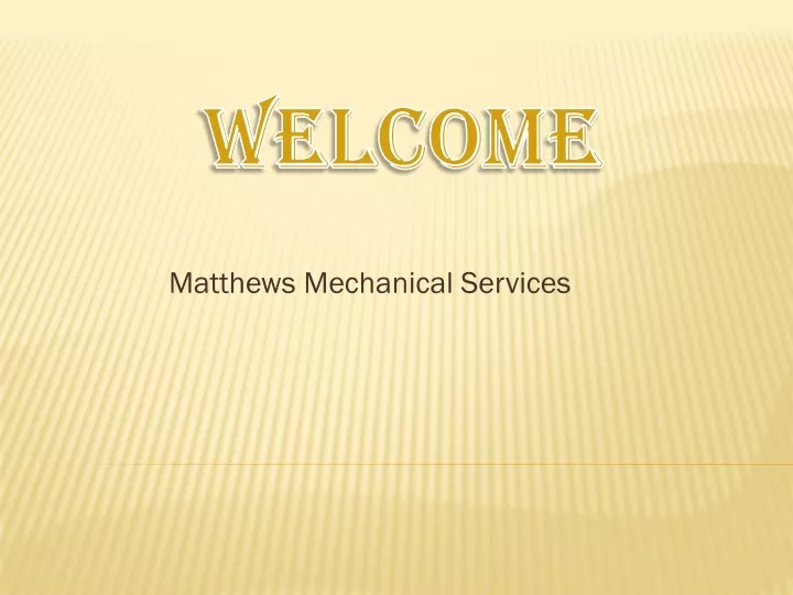 matthews mechanical services