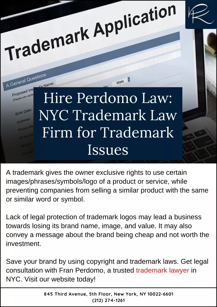 hire perdomo law nyc trademark law firm