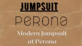 Buy Stylish Modern Jumpsuit online at Perona