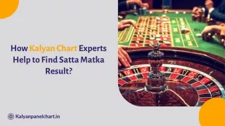 How Kalyan Chart Experts Help to Find Satta Matka Result?