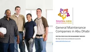 general maintenance companies in abu dhabi