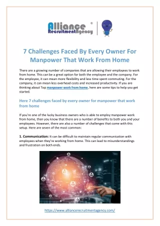7 challenges faced by every owner for manpower