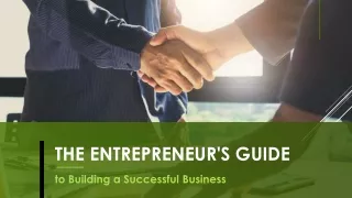 The Entrepreneur's Guide to Building a Successful Business