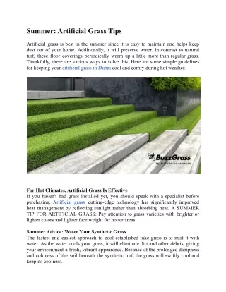 Artificial Grass Tips For Summer.docx (1)