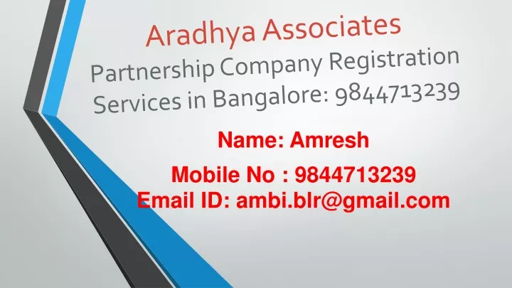 aradhya associates partnership company registration services in bangalore 9844713239