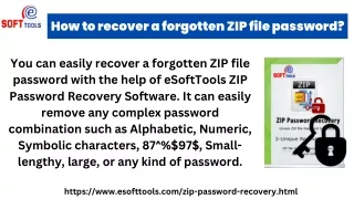 How to recover a forgotten ZIP file password?
