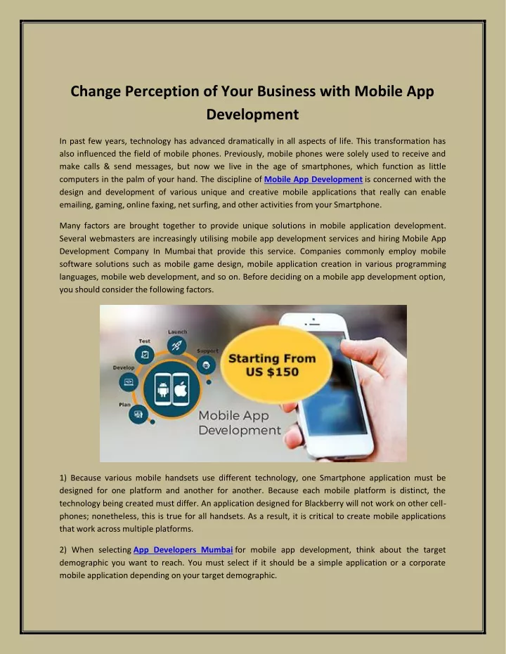change perception of your business with mobile
