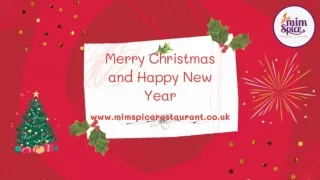 Enjoy Christmas and New Year with the tasty Indian food at Mim Spice