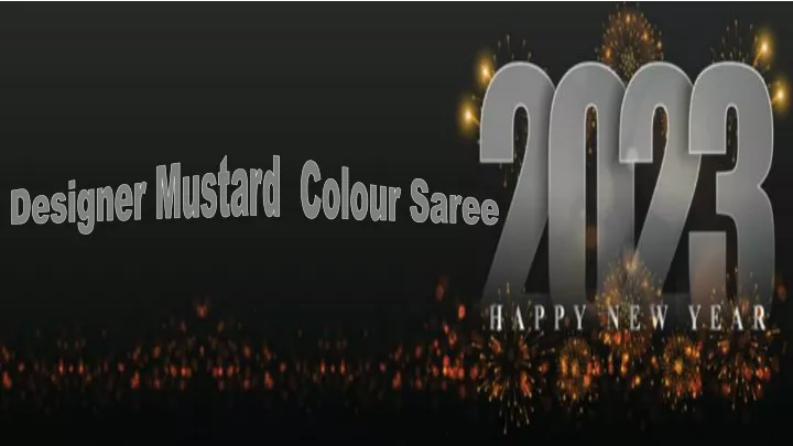 designer mustard colour saree