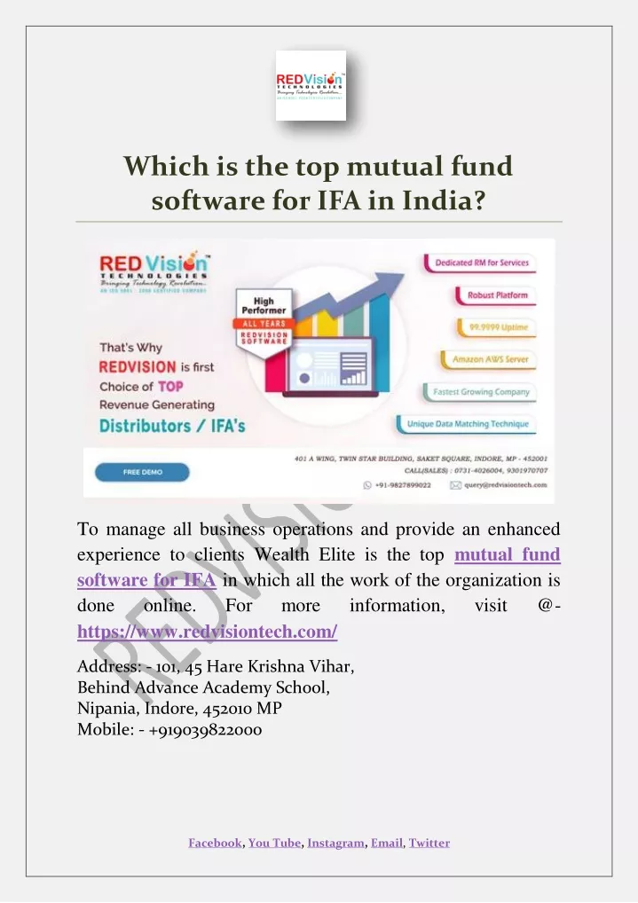 which is the top mutual fund software