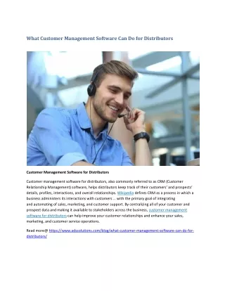 what customer management software