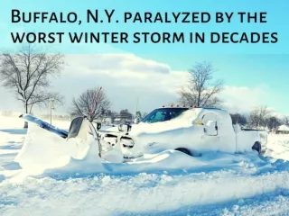 Buffalo, N.Y. paralyzed by the worst winter storm in decades