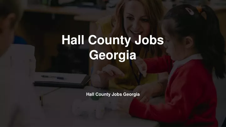 hall county jobs georgia