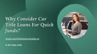 Why car title loans is a good idea?