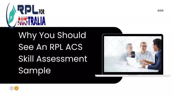 why you should see an rpl acs skill assessment