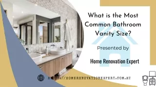 what is the most common bathroom vanity size