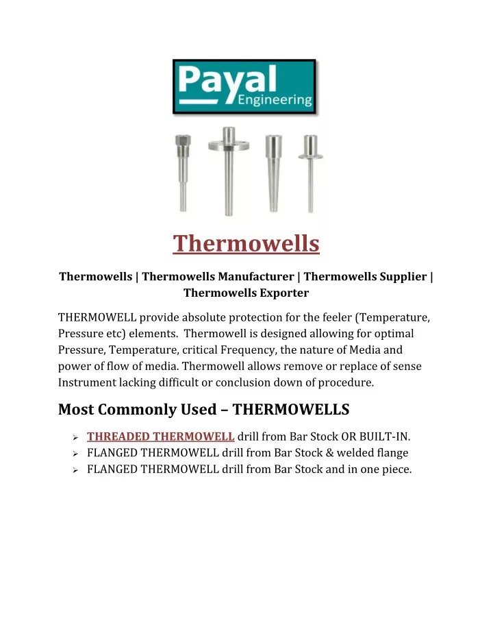 thermowells