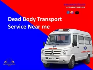 Dead Body Transport service near me