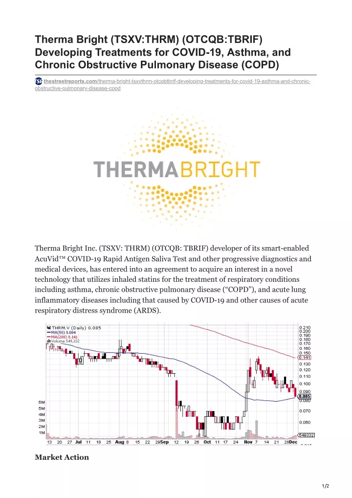 therma bright tsxv thrm otcqb tbrif developing