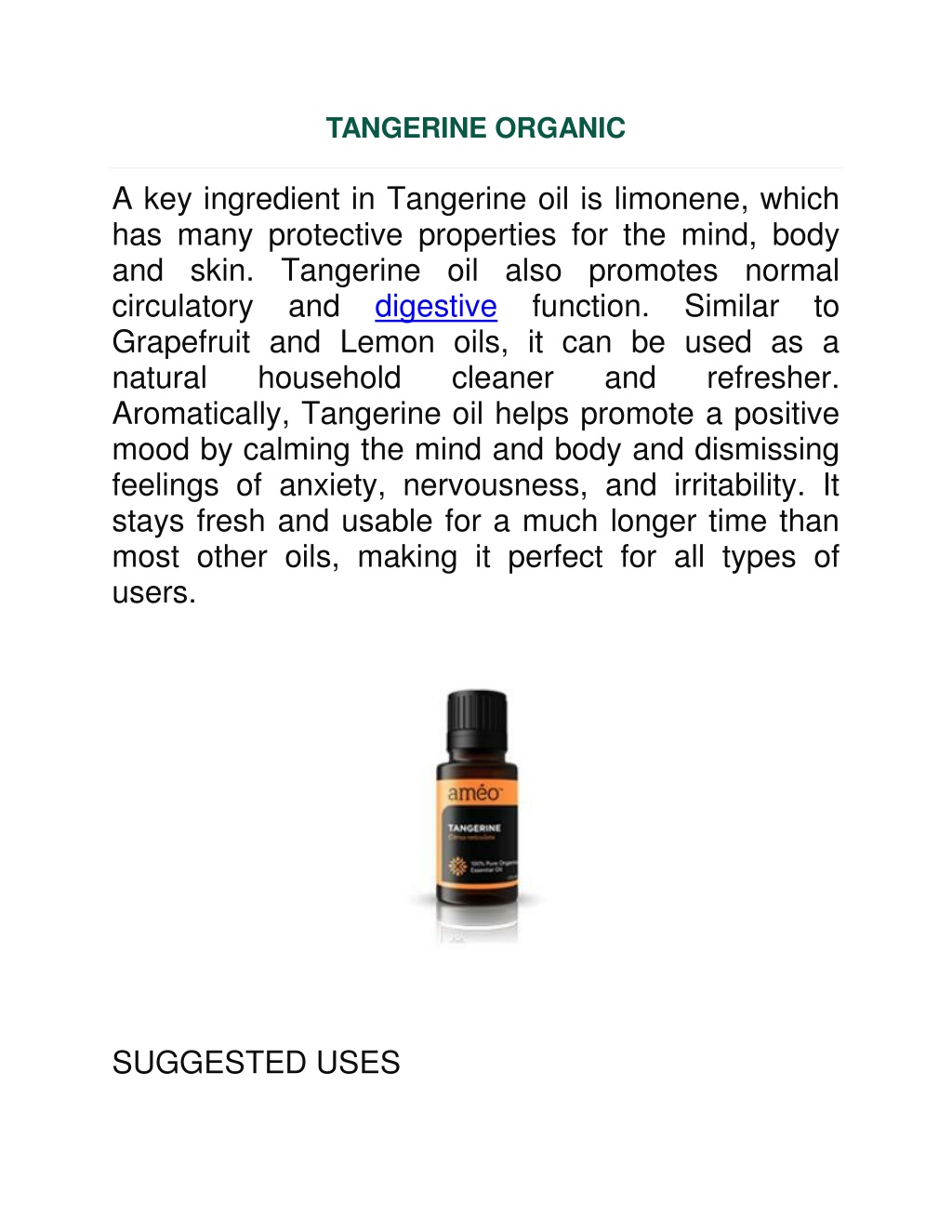 PPT - TANGERINE ORGANIC PowerPoint Presentation, free download - ID ...