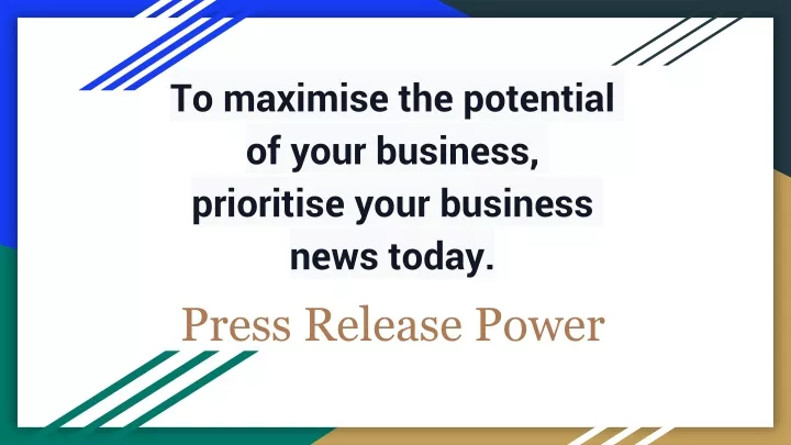 to maximise the potential of your business prioritise your business news today