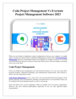 coda project management vs evernote project