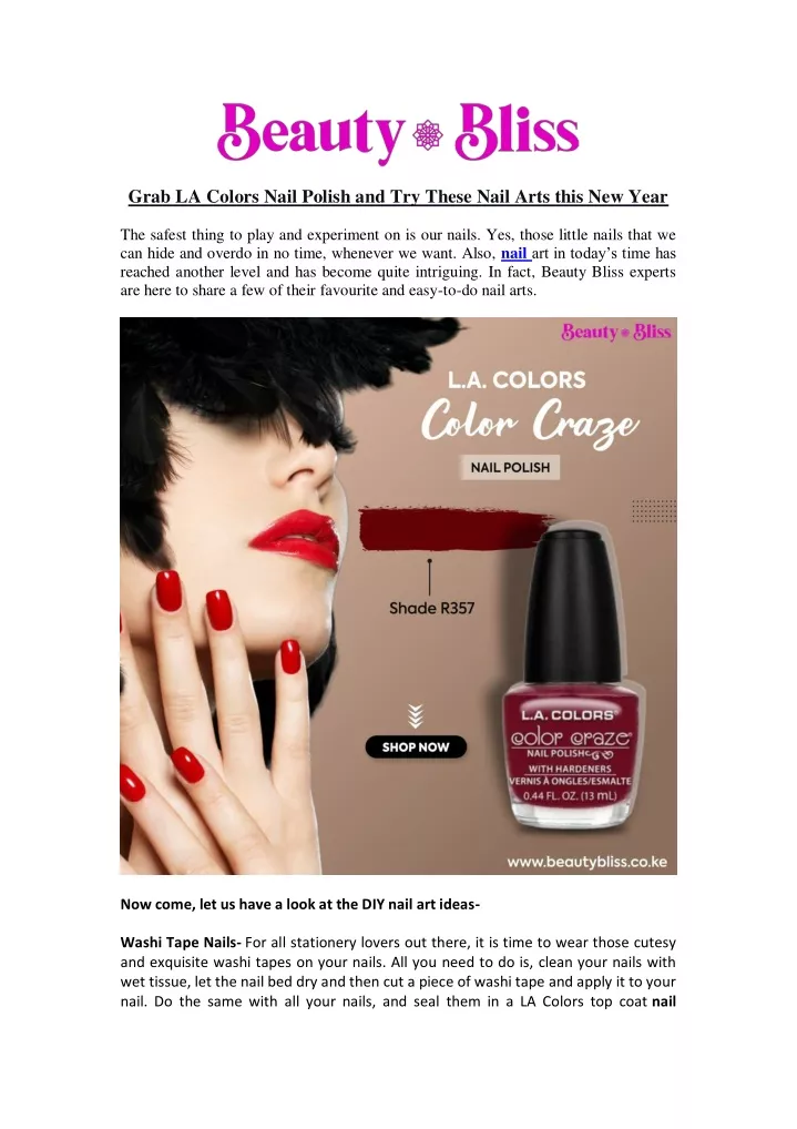 grab la colors nail polish and try these nail